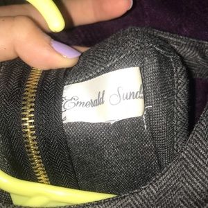 Black and grey dress